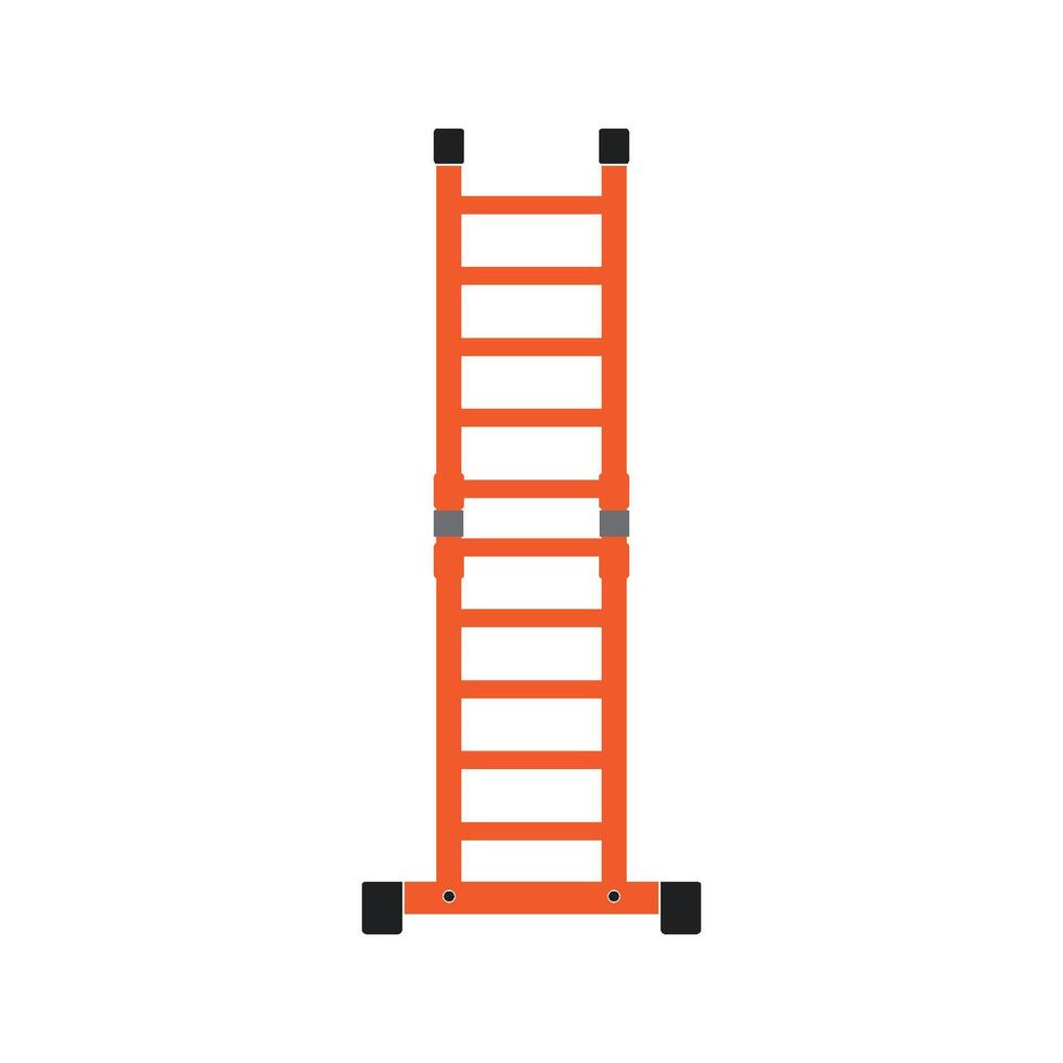 Folding ladder icon illustration flat design vector