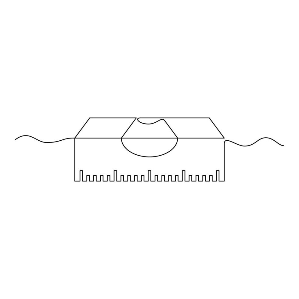 one line art waterpass illustration. line art, one continuous line, simple, hand drawn and sketch style. for icons, symbols, signs or logos vector