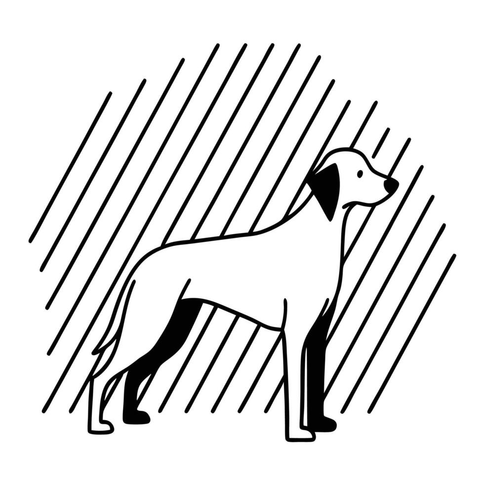 dog silhouette artwork vector