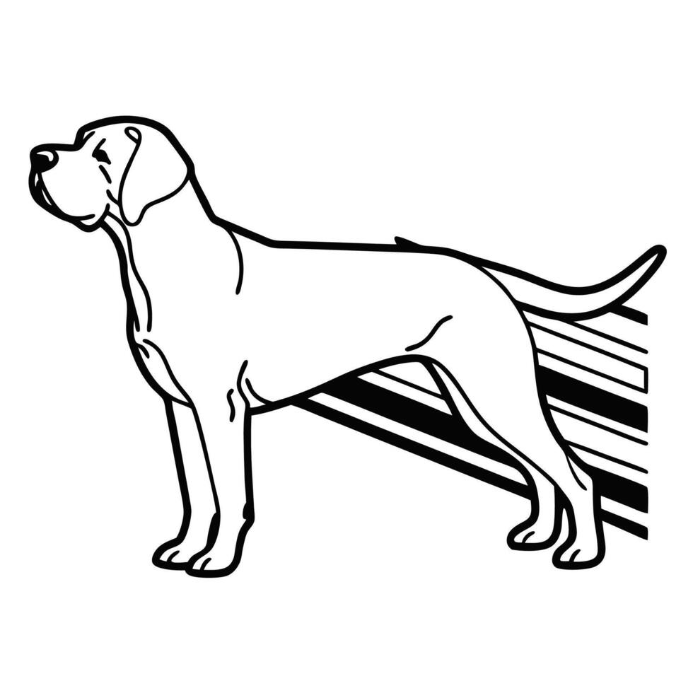Running dog silhouette artwork vector