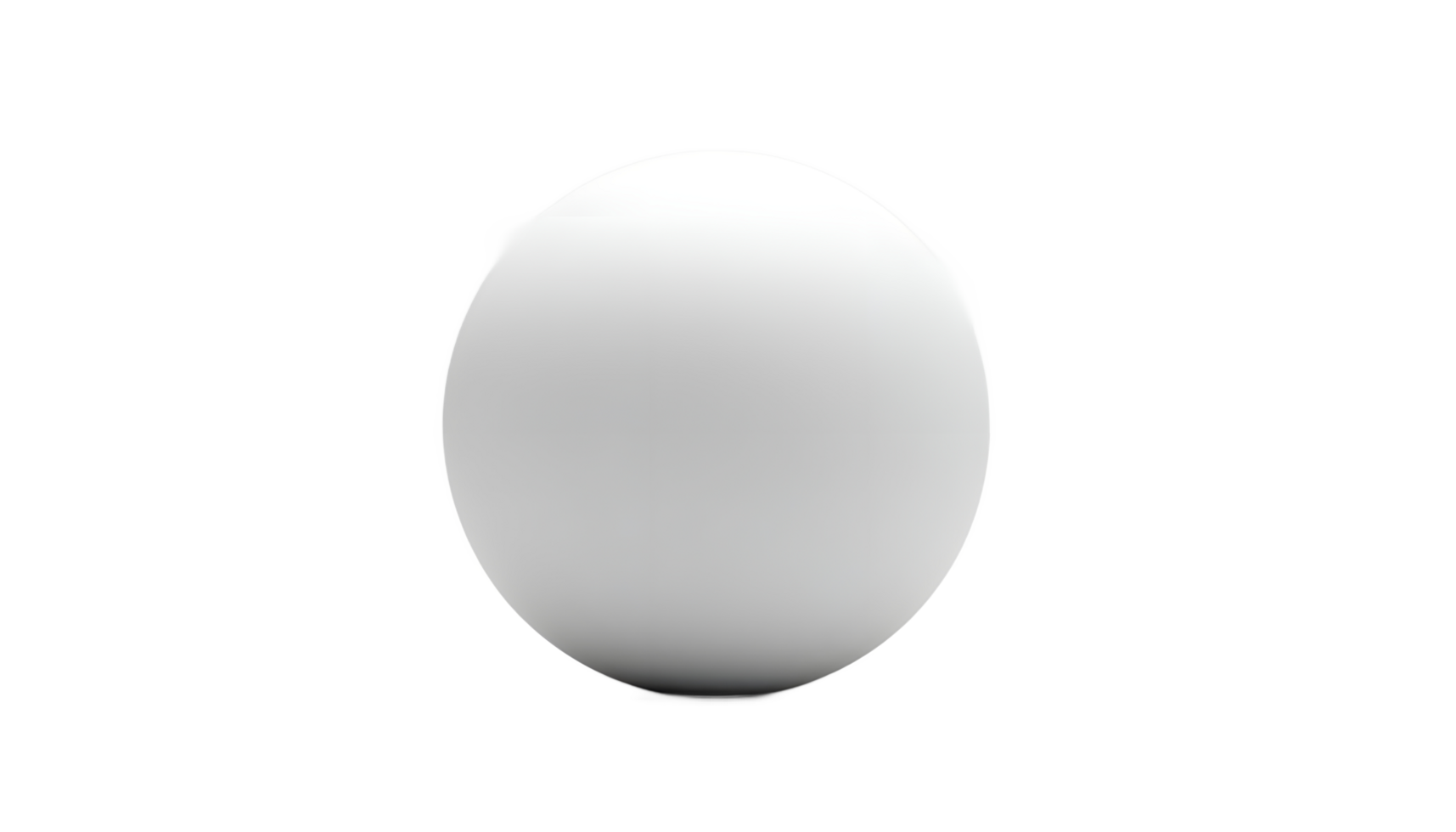 Perfect White Sphere 3D Render Minimalist Background png
