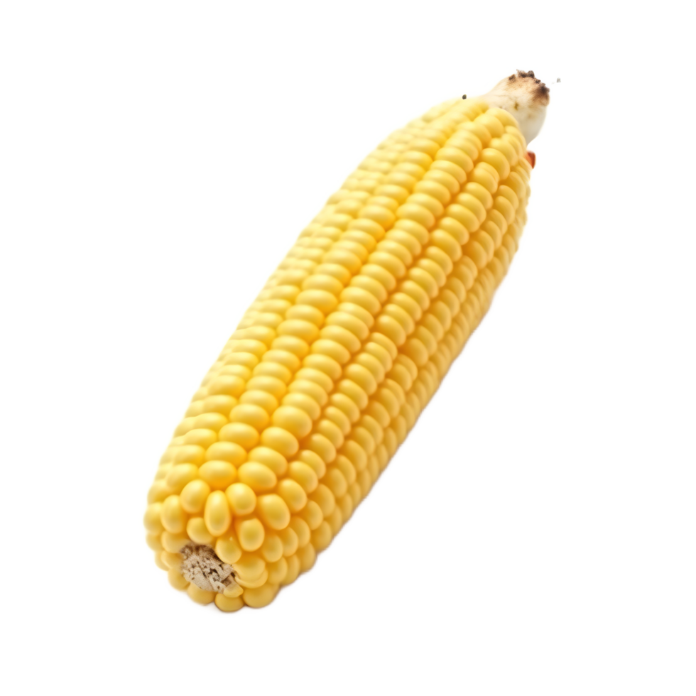 Fresh Yellow Corn Cob Close Up Image png