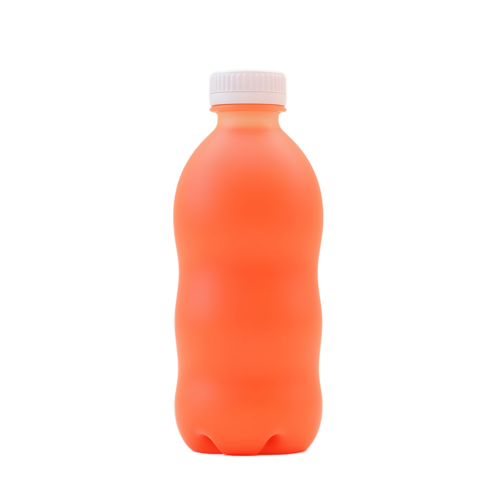Refreshing Orange Juice Bottle Product Shot png
