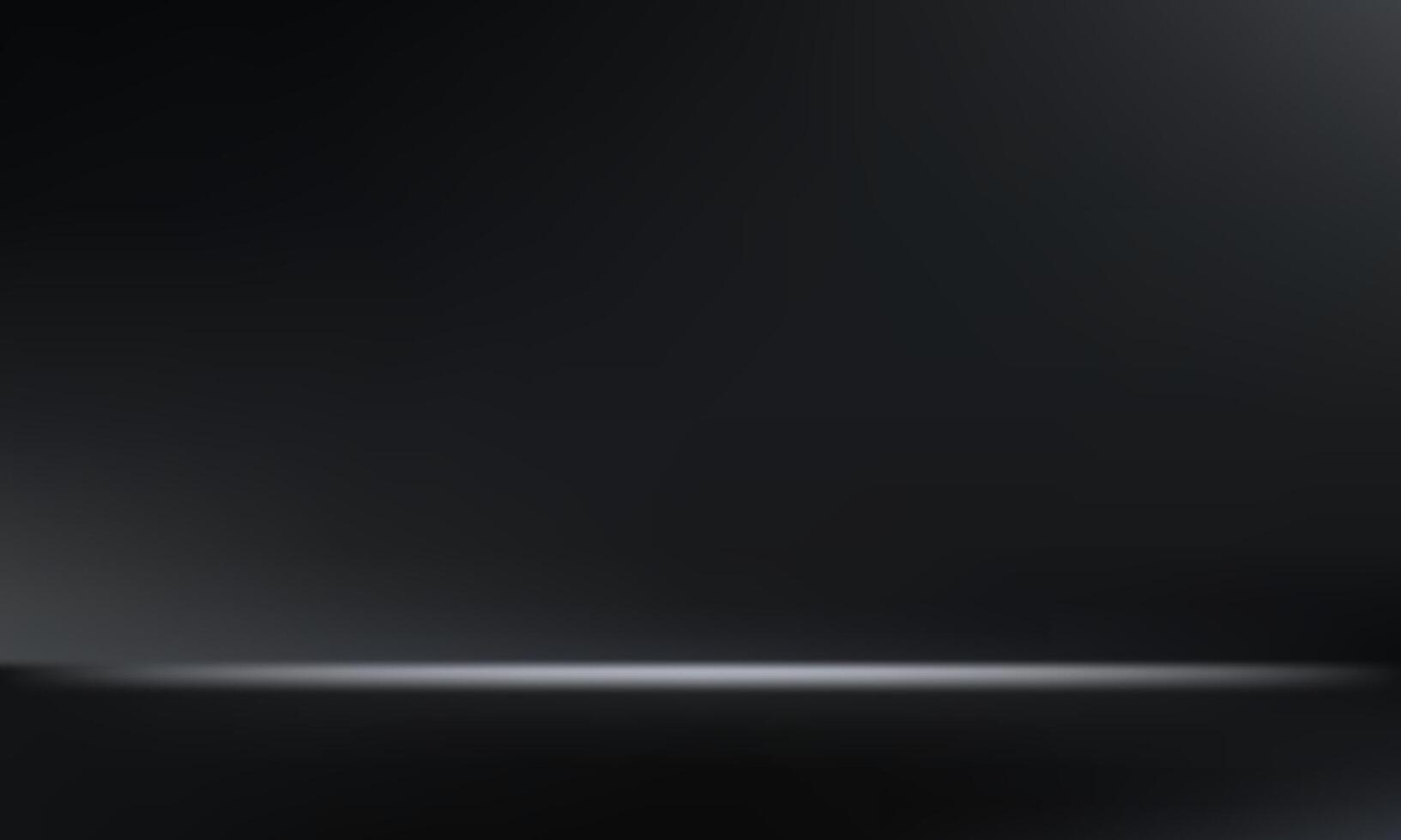 Empty black studio background. Dark room background. Space for selling products on the website. illustration. vector