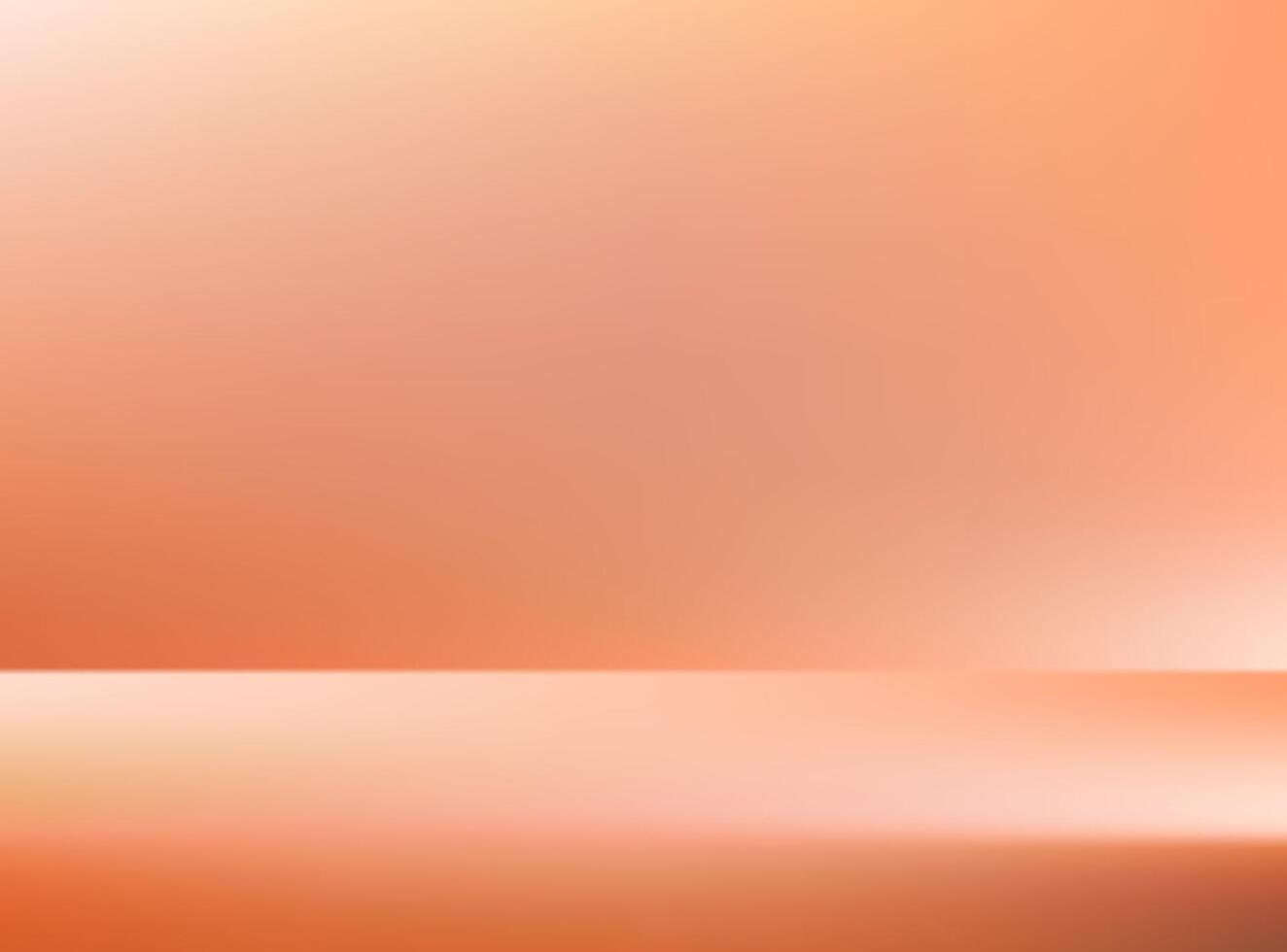 Empty peach studio background. Space for selling products on the website. Background 3d with podium. illustration. vector