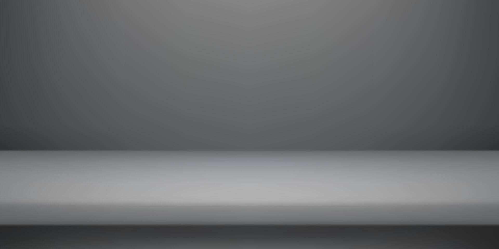 Empty Gray and black studio background. Space for selling products on the website. Background 3d. illustration. vector