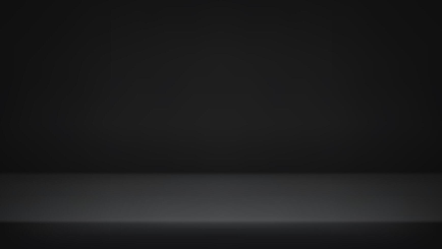 Empty black studio background. Empty Room Studio with table. Space for selling products, backdrop, wallpaper, background, text. Gradient table. illustration. vector
