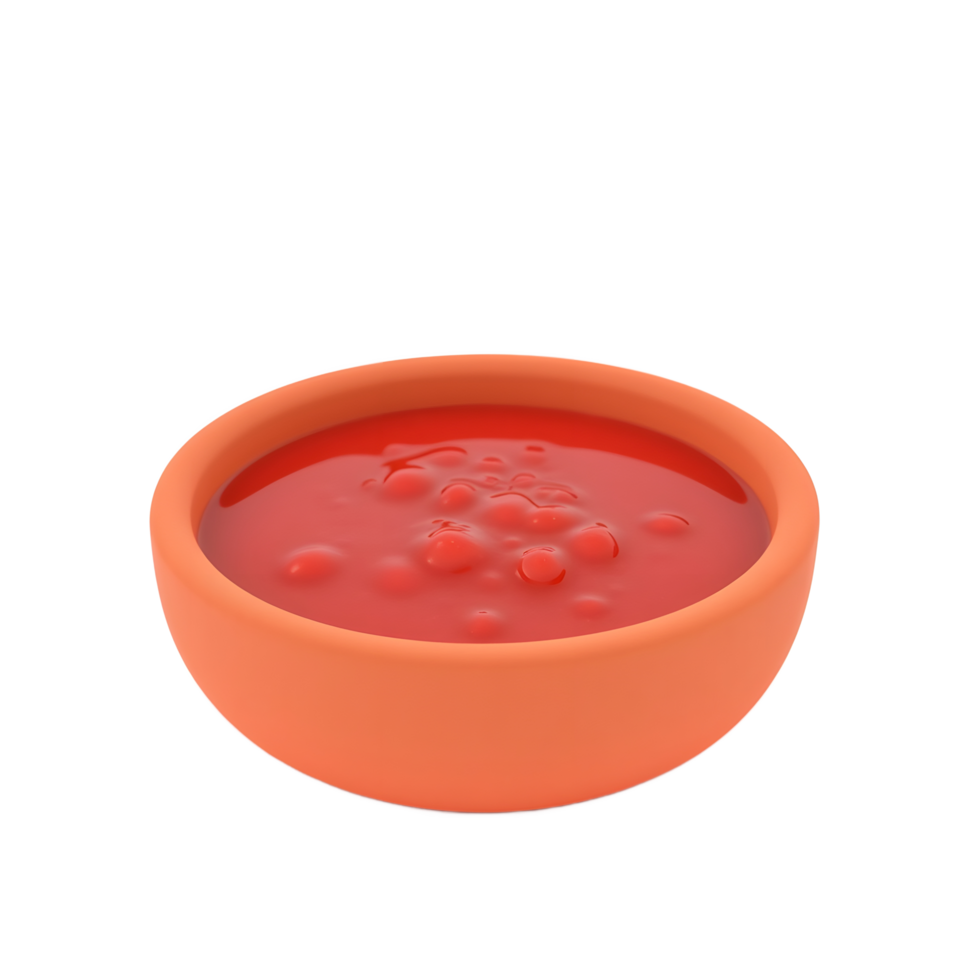 Delicious Tomato Sauce in Clay Bowl Recipe png