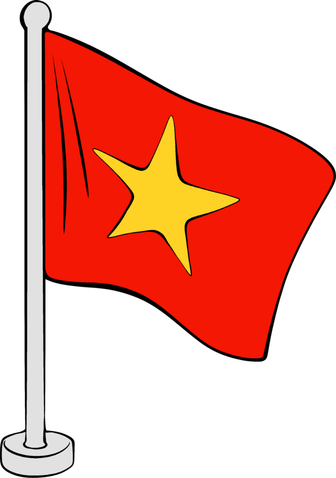 The Flag of Vietnam png