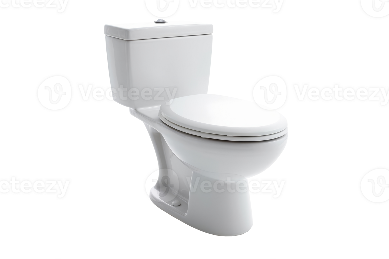 White toilet. Closed lid. png