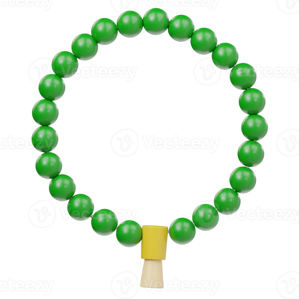 Tasbih icon isolated 3d render png