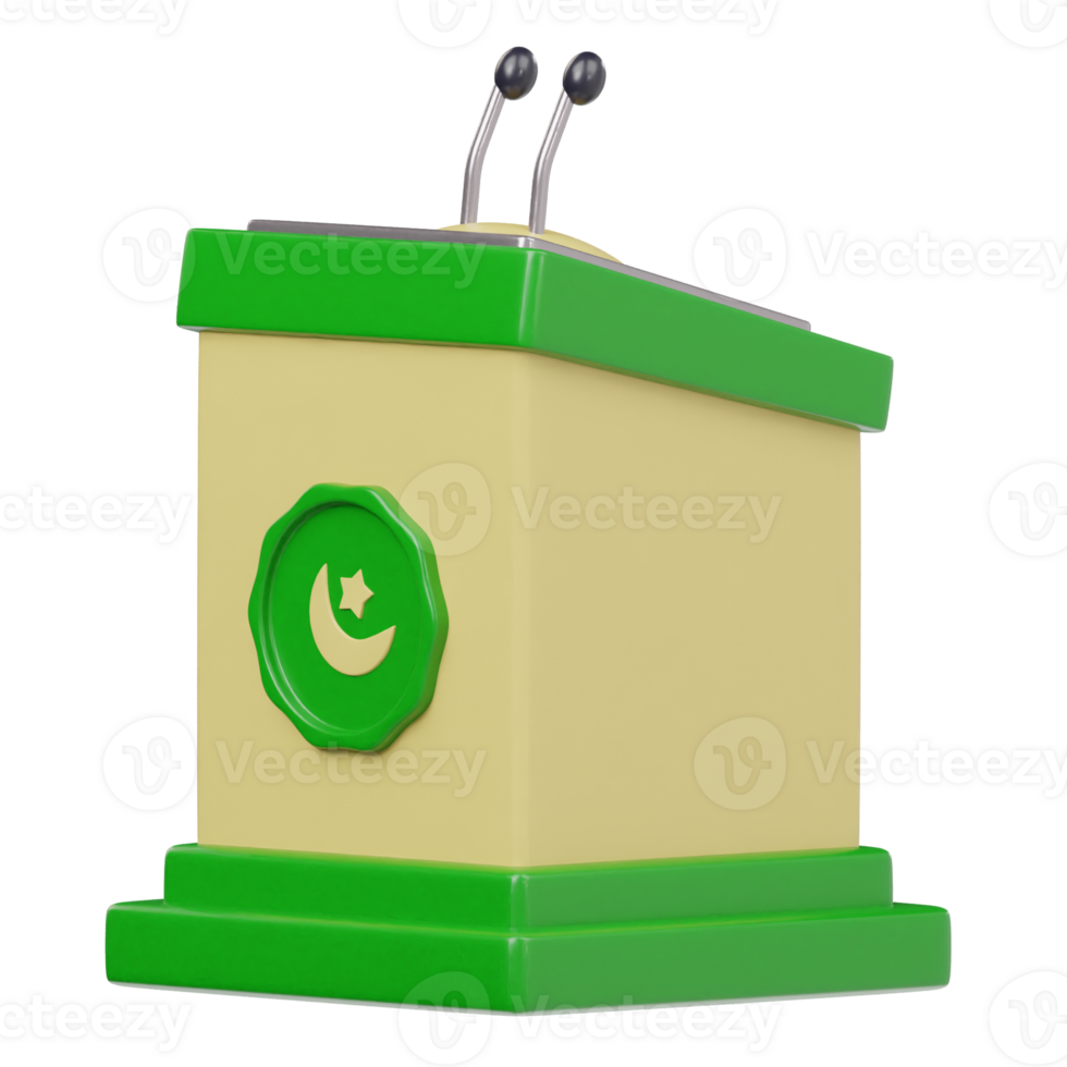 Mike stage icon 3d render png
