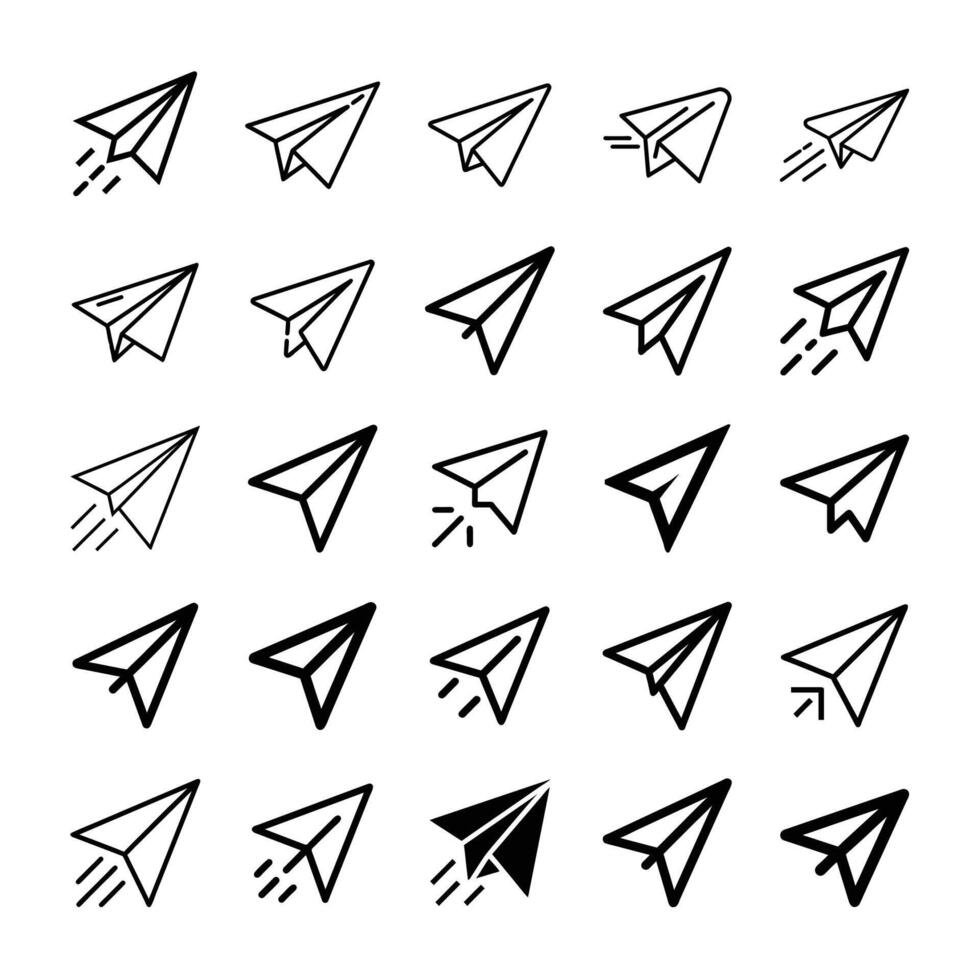 Send icon set vector
