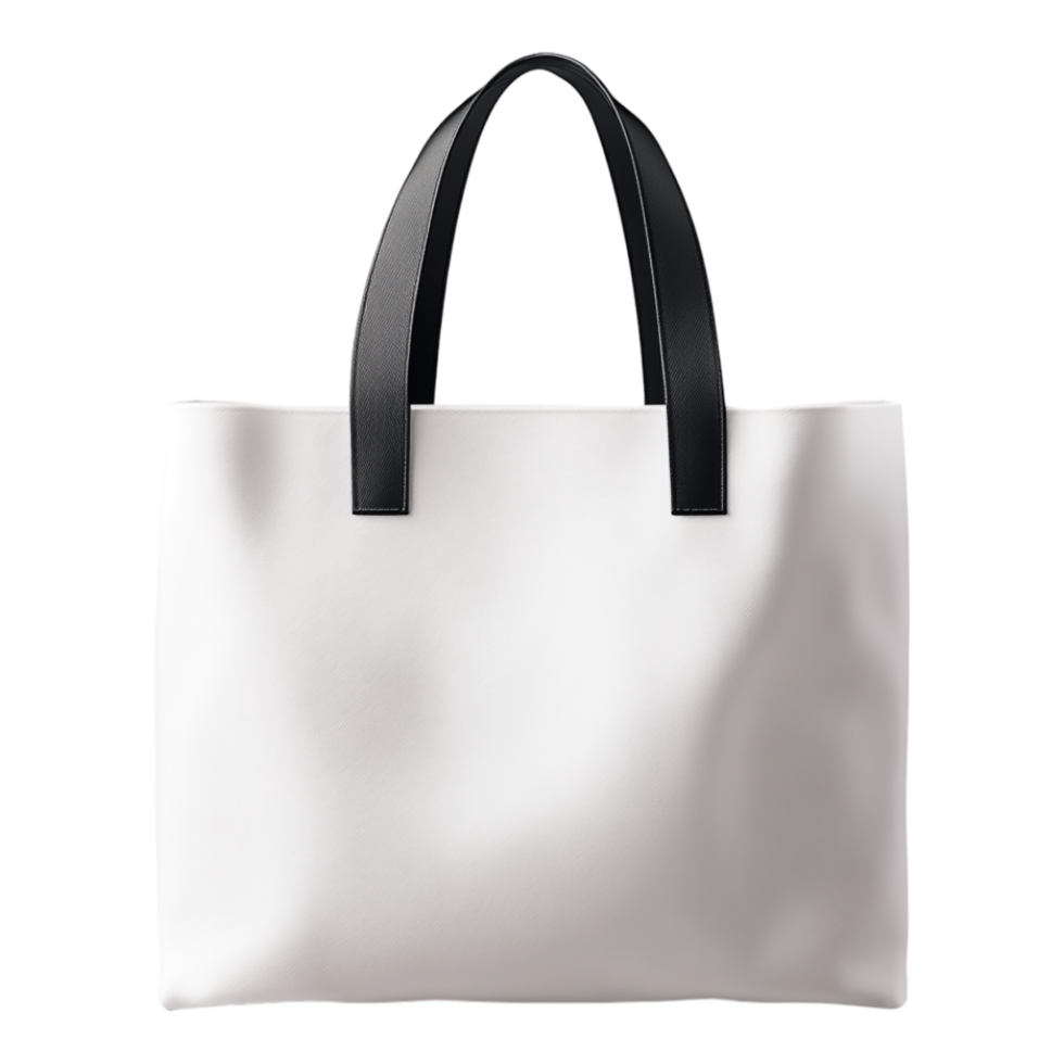 A tote bag set against a transparent background for a clean png