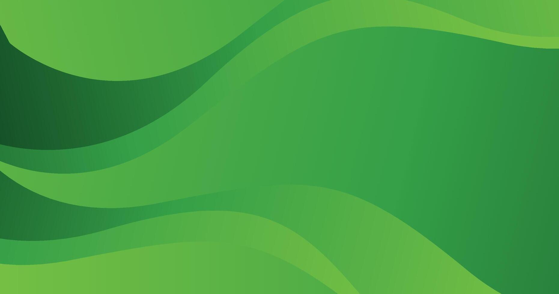 wave background green elegant vector