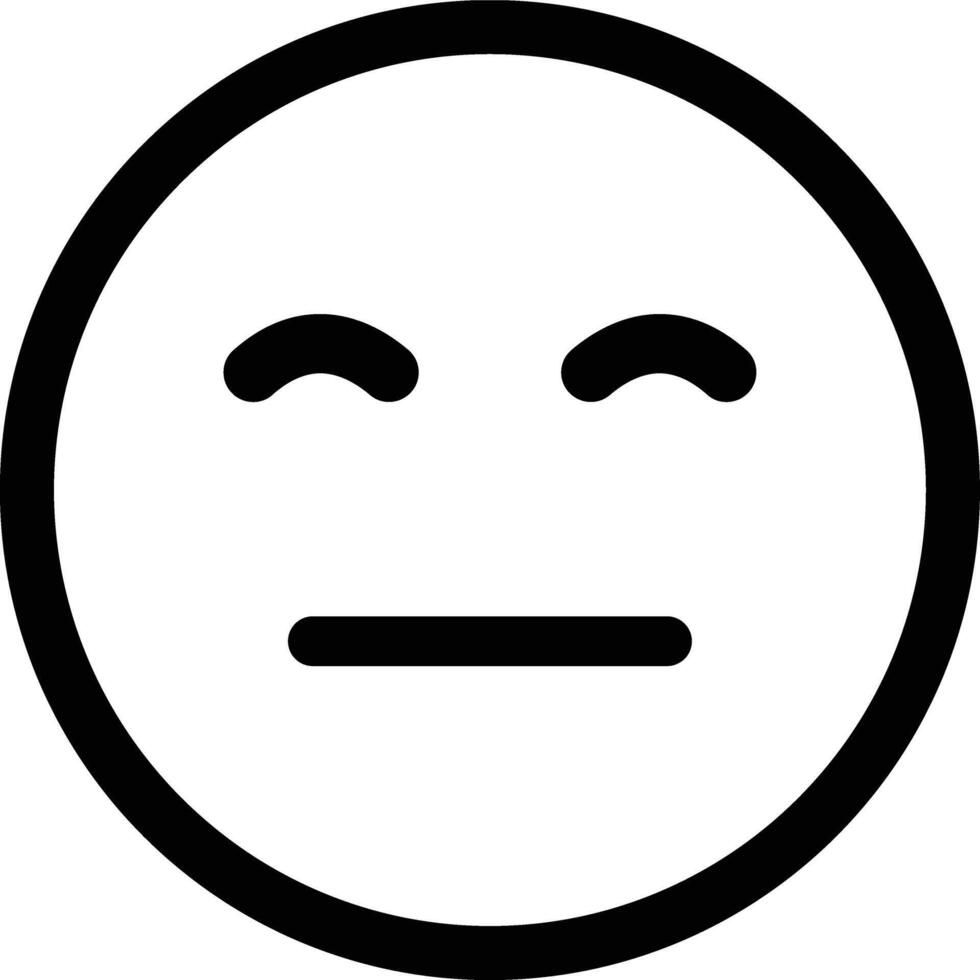 Emoticon Icon line. Emoji vector