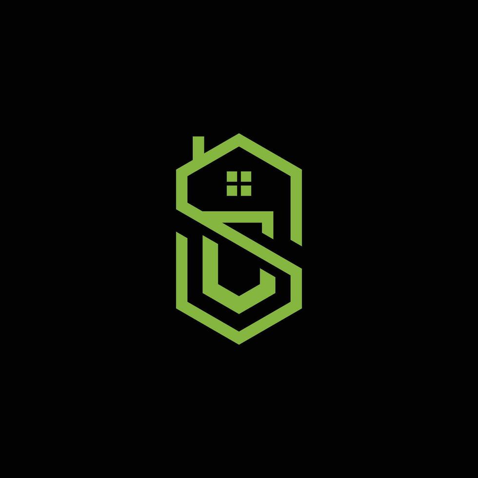 logo of a house vector