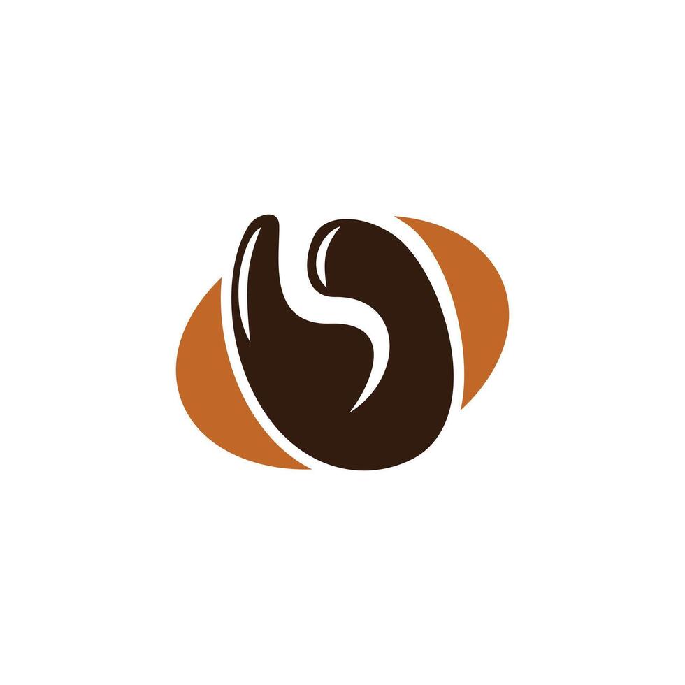 coffee bean logo vector