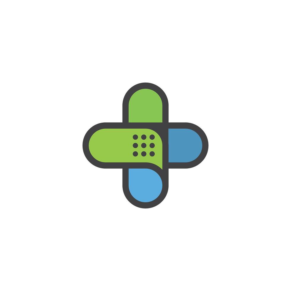 medical cross symbol vector