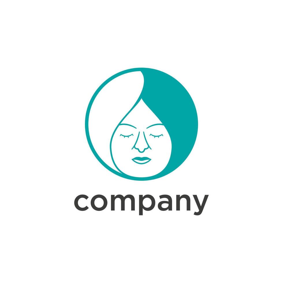teal and white circular vector