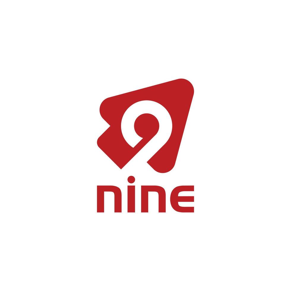 Nine logo design vector