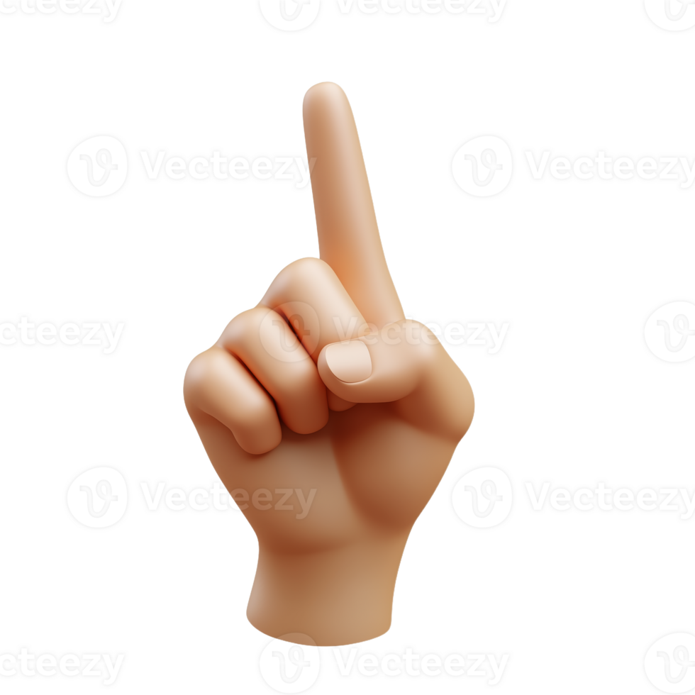Hand Gesture for Pointing and Communicating Direction Clearly png
