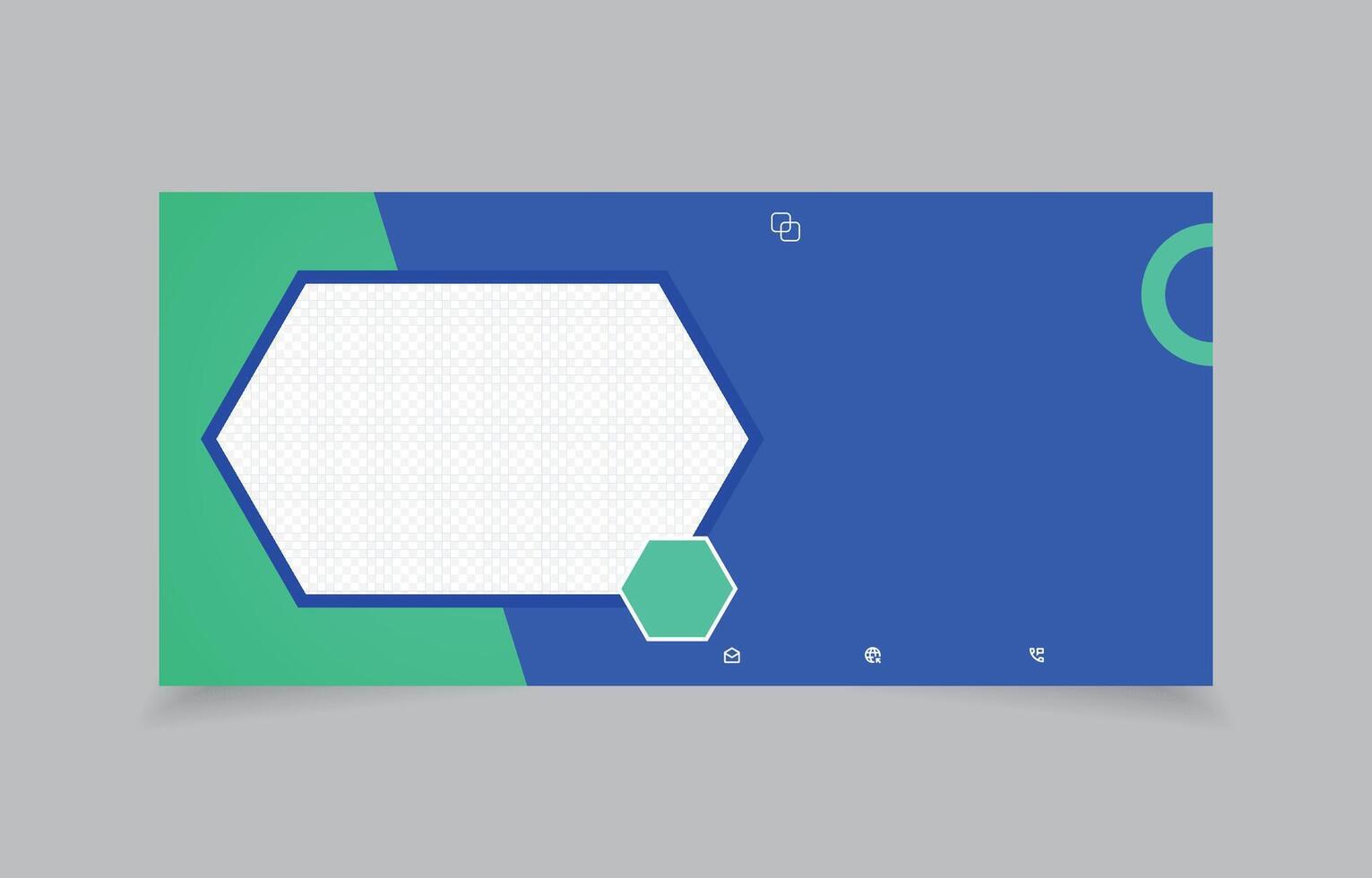 banner template 1920x900 pixels for website social media promotion vector