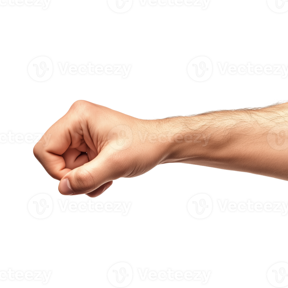 Powerful Fist Gesture Signifying Strength and Determination png