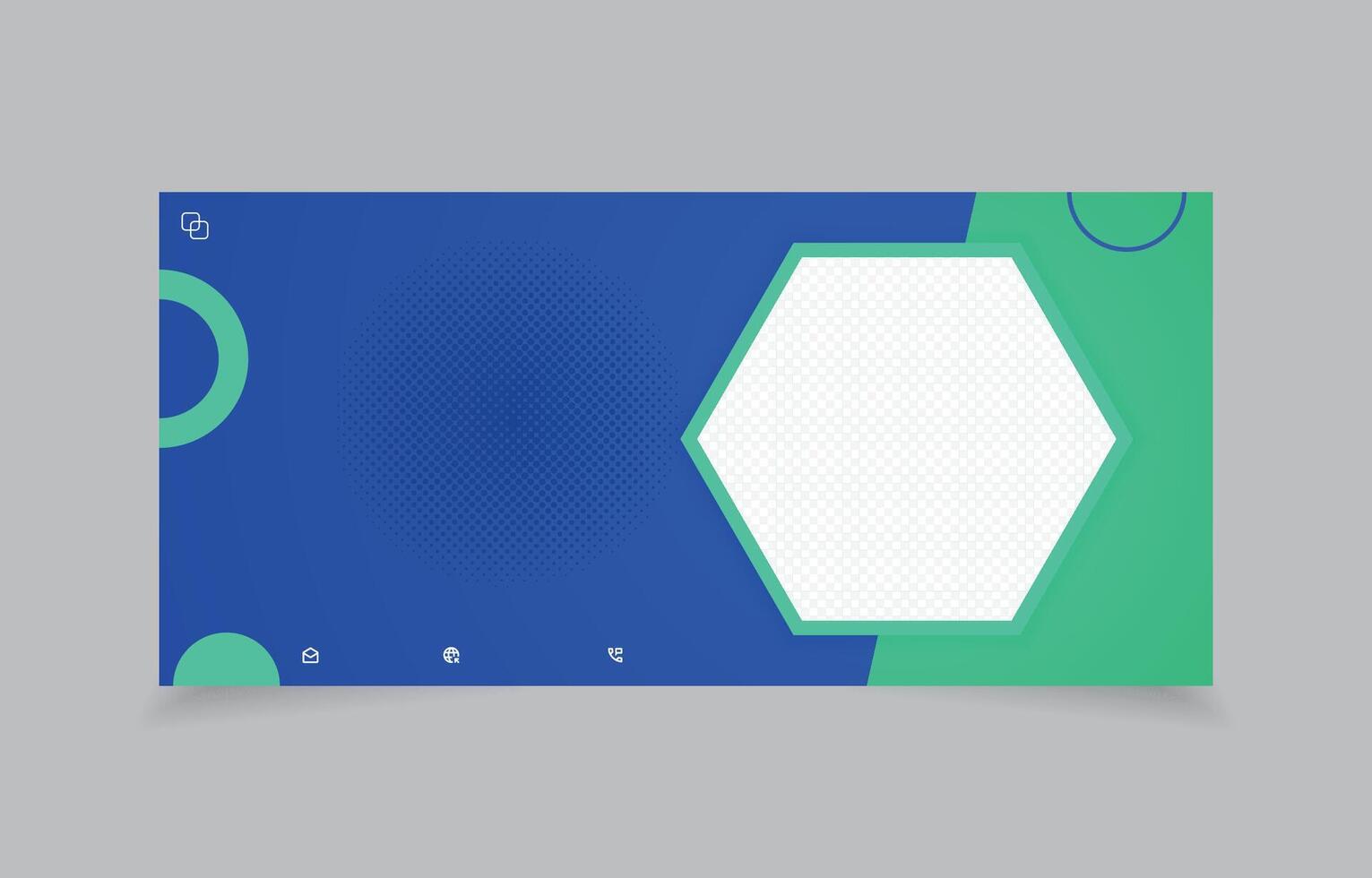 banner template design minimalist website social media vector