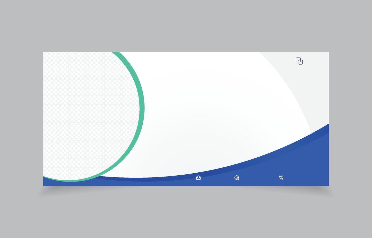 banner template design minimalist 1292x900 pixels for website social media vector
