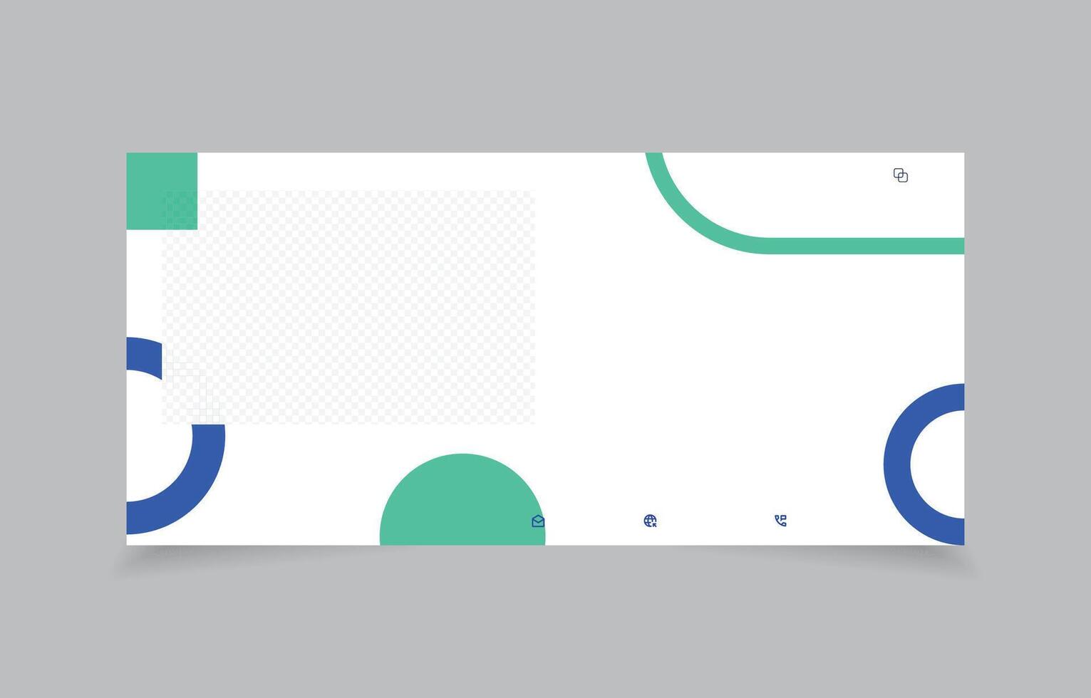 banner template design minimalist for website social media vector