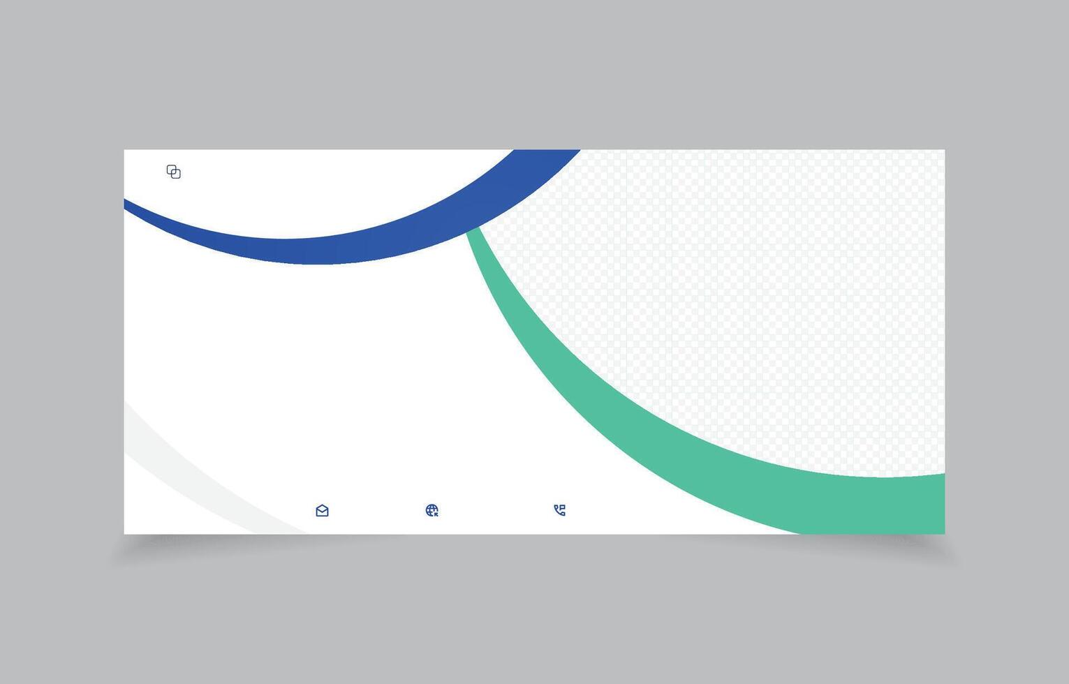 template banner design 1290x900 pixels for website social media vector