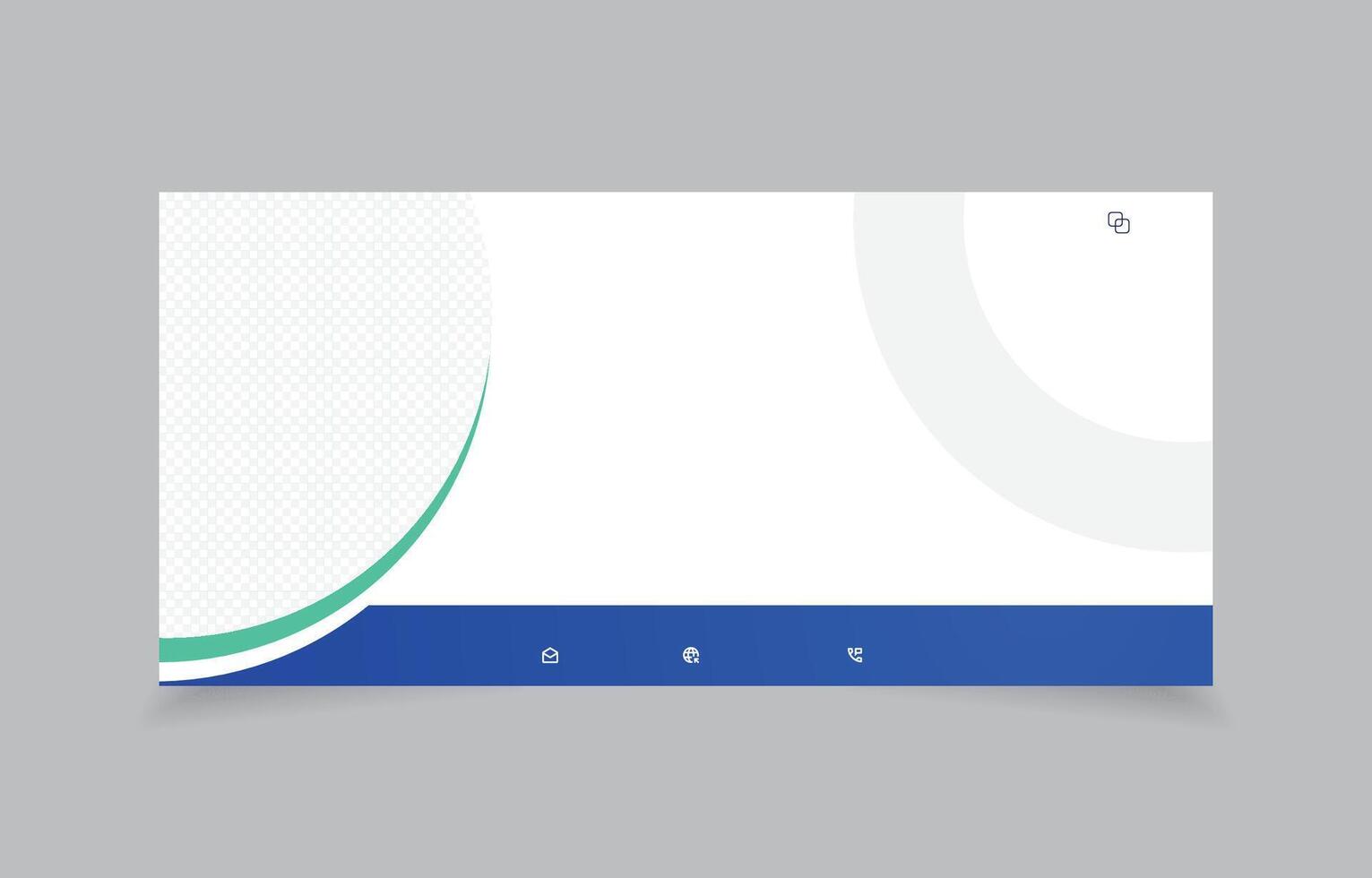 abstract background website banner design template with image space vector
