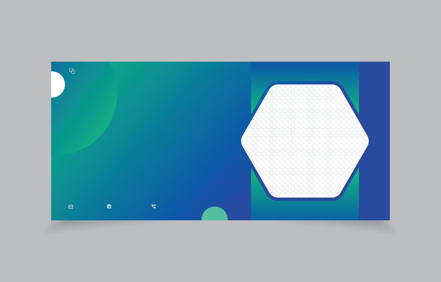 a business card with a hexagon shape on it vector