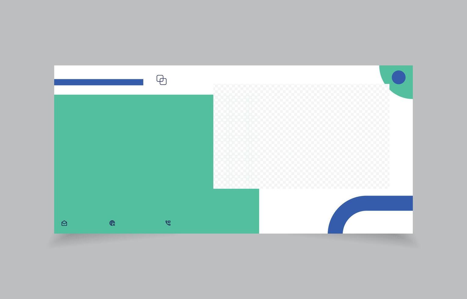 banner template design minimalist 1290x900 pixels vector