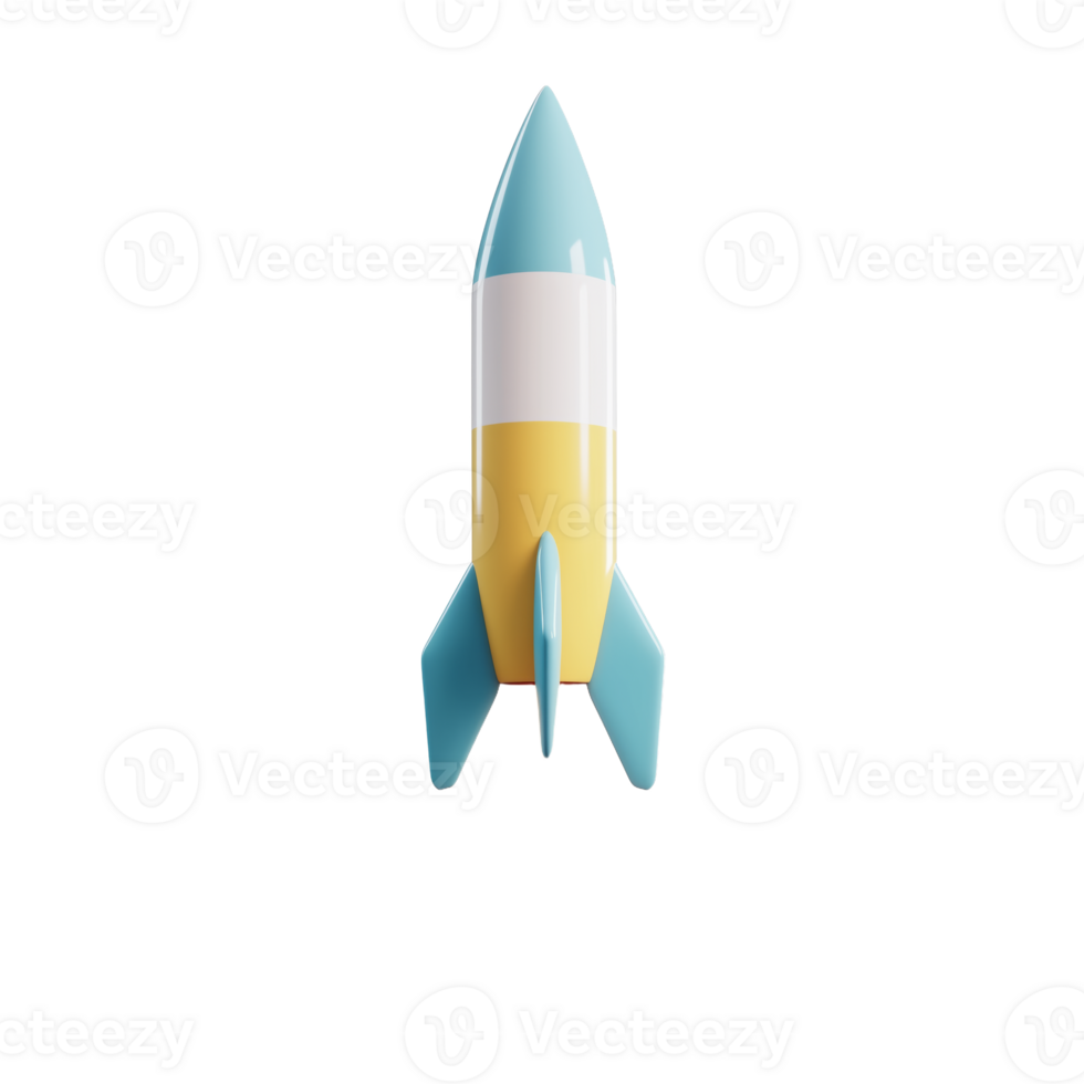 Colorful Rocket Design Symbolizing Innovation and Exploration png