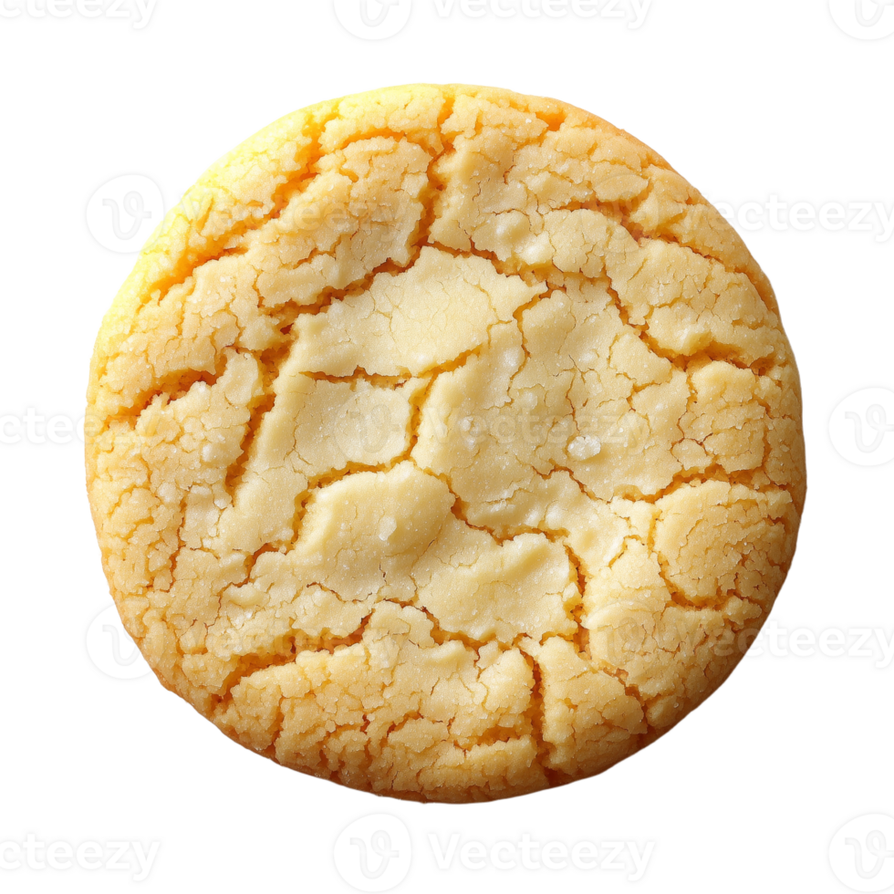 Golden Brown Cookie with a Cracked Surface Texture for Dessert png