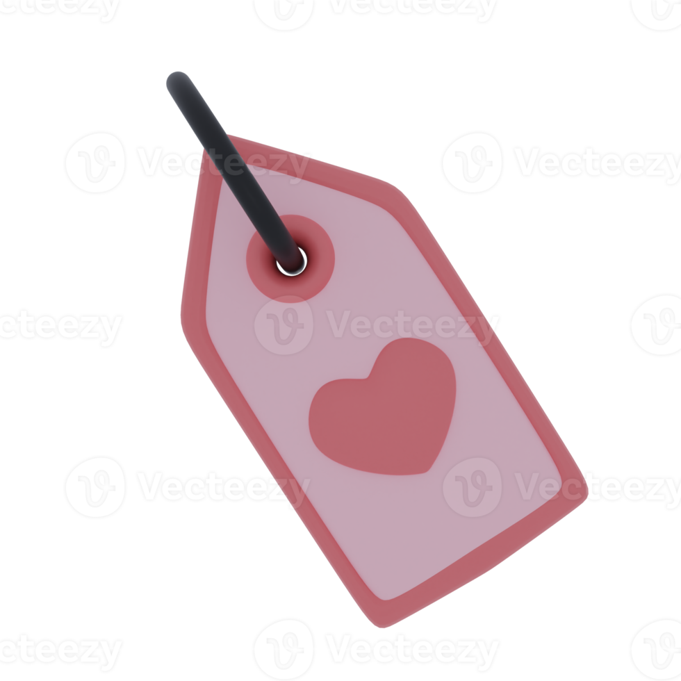 Heart label marker png