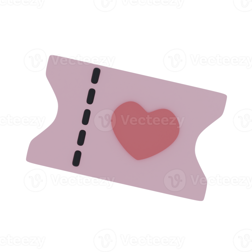 Romantic movie tickets png
