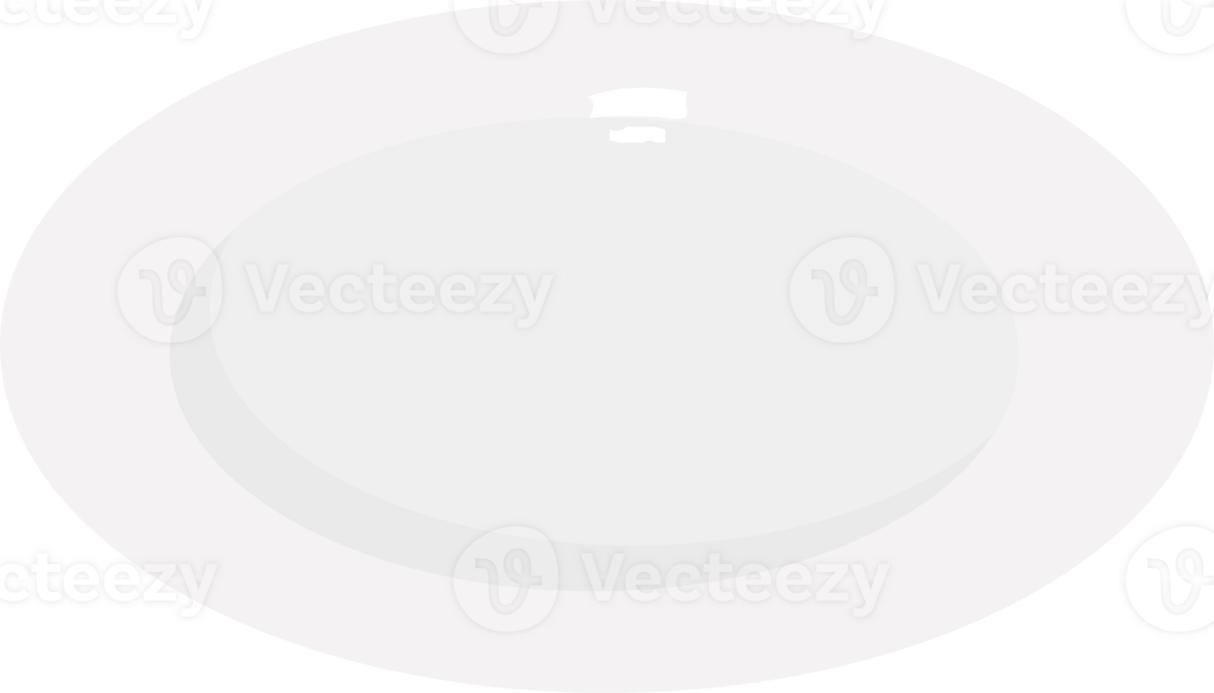 simple, round, white plate with a smooth surface, png