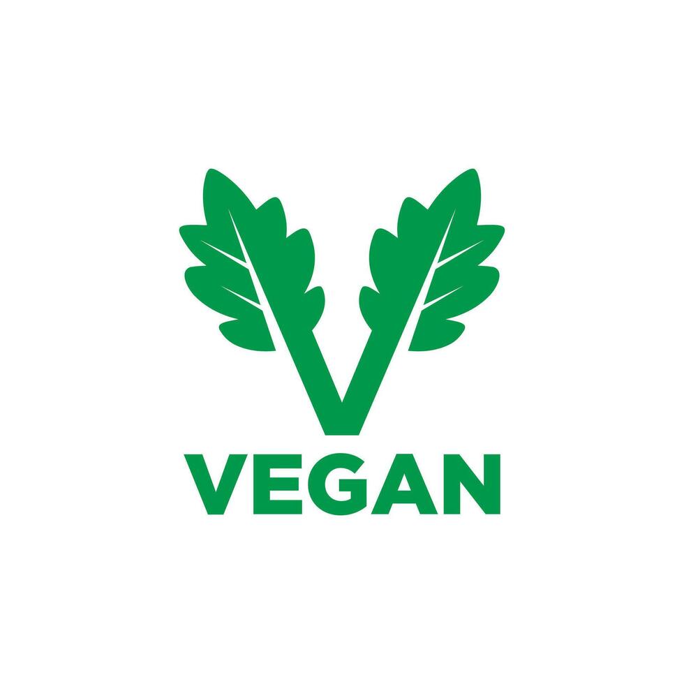 formed by two leaves vector