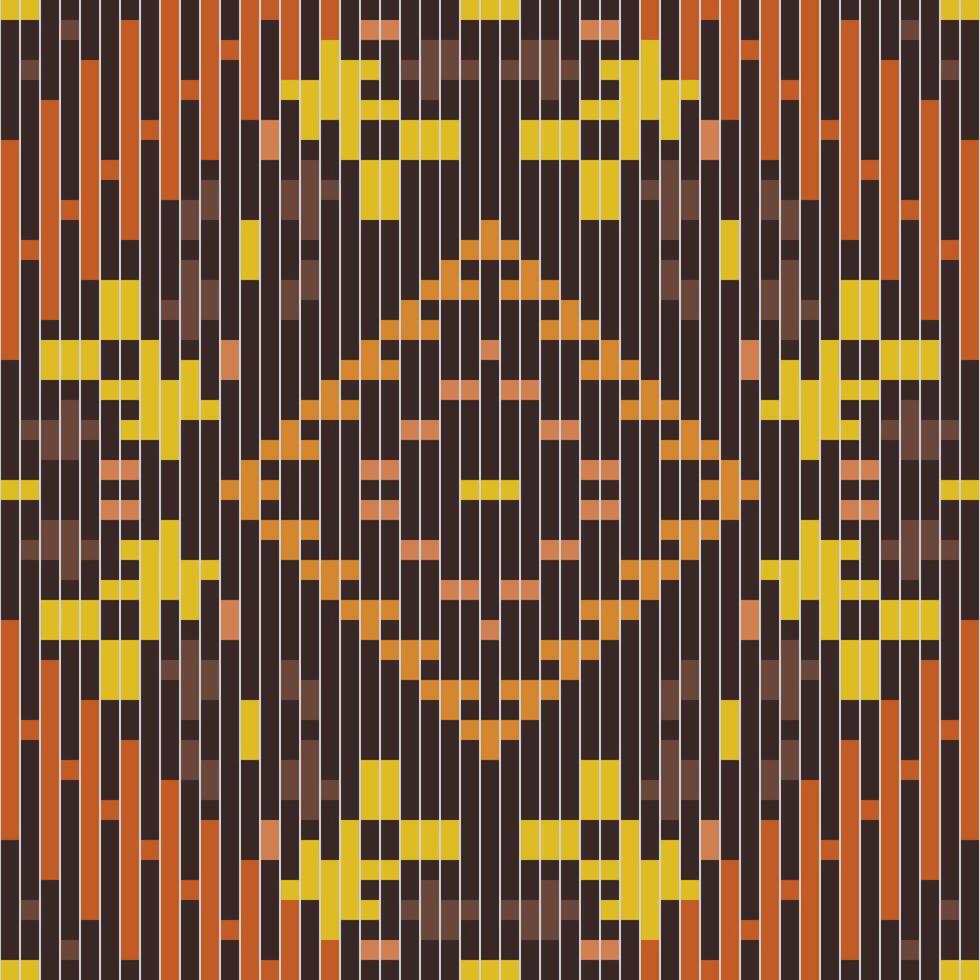 Russian Islamic Geometric Patterns Printablefolk Embroidery, Aztec Geometric Ornament Print. Design for Carpet, Wallpaper, Clothing, Wrapping, Fabric vector