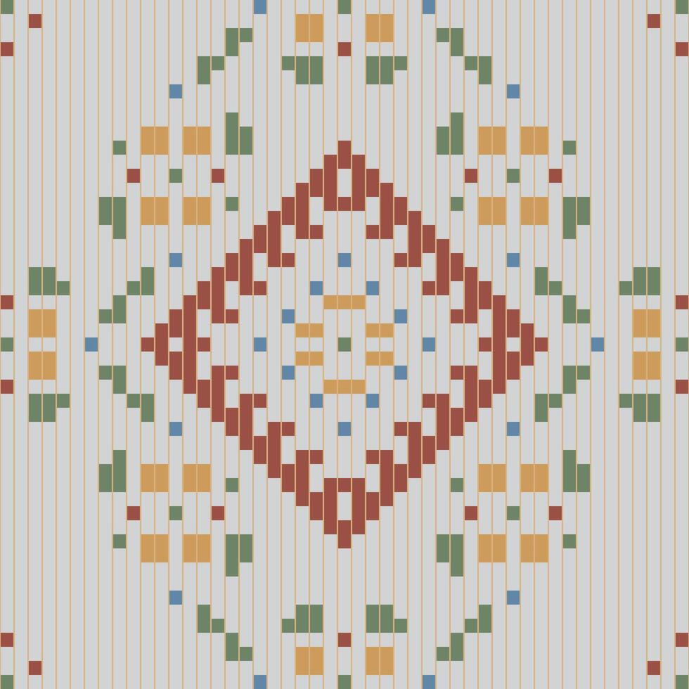 Saree Arabic Carpet Patternfolk Embroidery, Aztec Geometric Ornament Print. Design for Carpet, Wallpaper, Clothing, Wrapping, Fabric vector