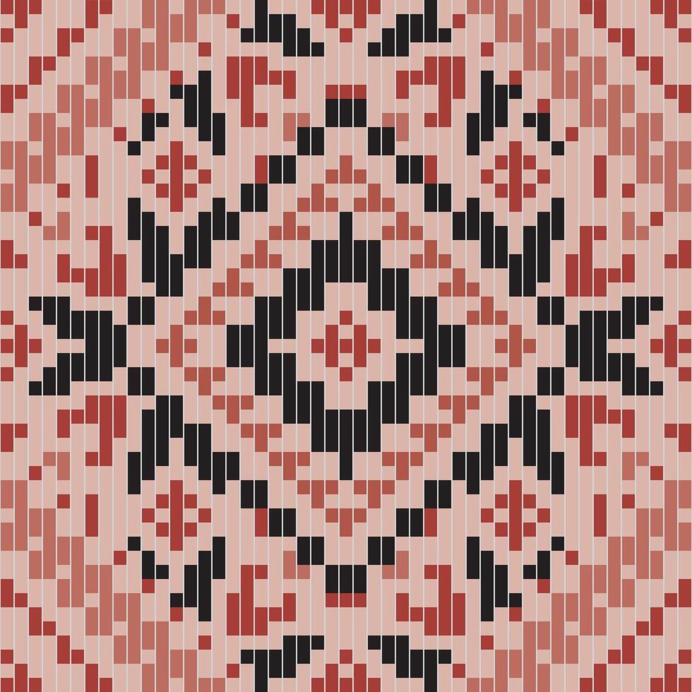 Fabric Pattern Abstract Seamless Geometric Patternfolk Embroidery, Aztec Geometric Ornament Print. Design for Carpet, Wallpaper, Clothing, Wrapping, Fabric vector
