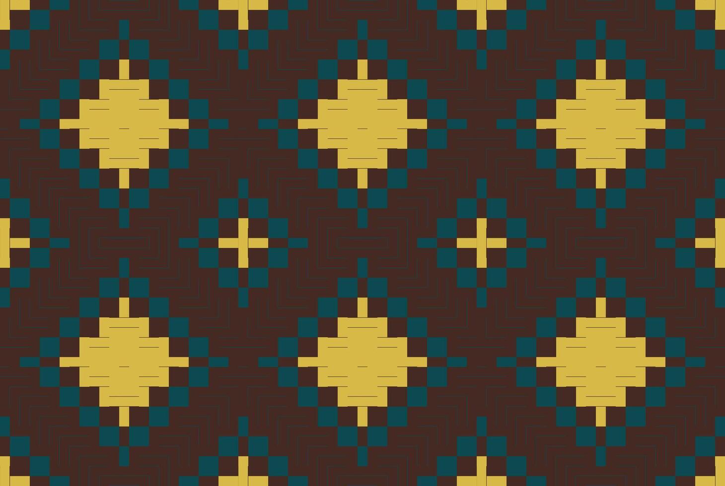 Square Japanese Traditional Patternfolk Embroidery, Aztec Geometric Ornament Print. Design for Carpet, Wallpaper, Clothing, Wrapping, Fabric vector
