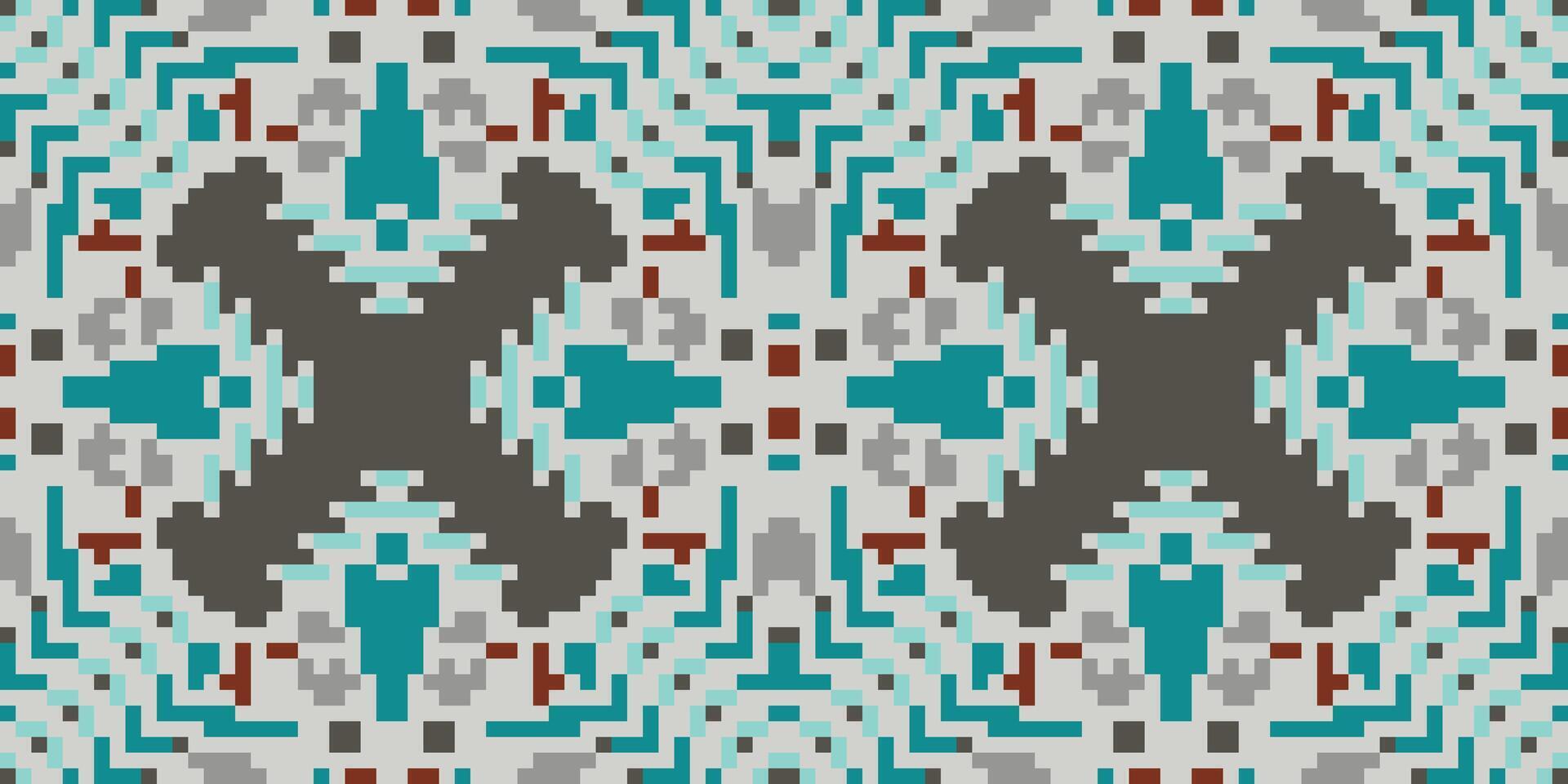 Abstract Ethnic Ndebele Traditional Patternfolk Embroidery, Aztec Geometric Ornament Print. Design for Carpet, Wallpaper, Clothing, Wrapping, Fabric vector