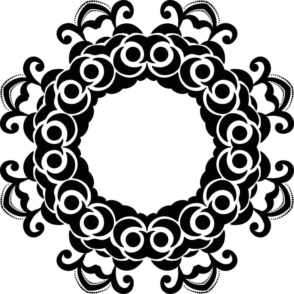 Islamic Islamic Mandala Art Circular Pattern in Form of Mandala With Flower for Henna, Mehndi, Tattoo, Decoration Decorative Ornament in Ethnic Oriental Style. vector