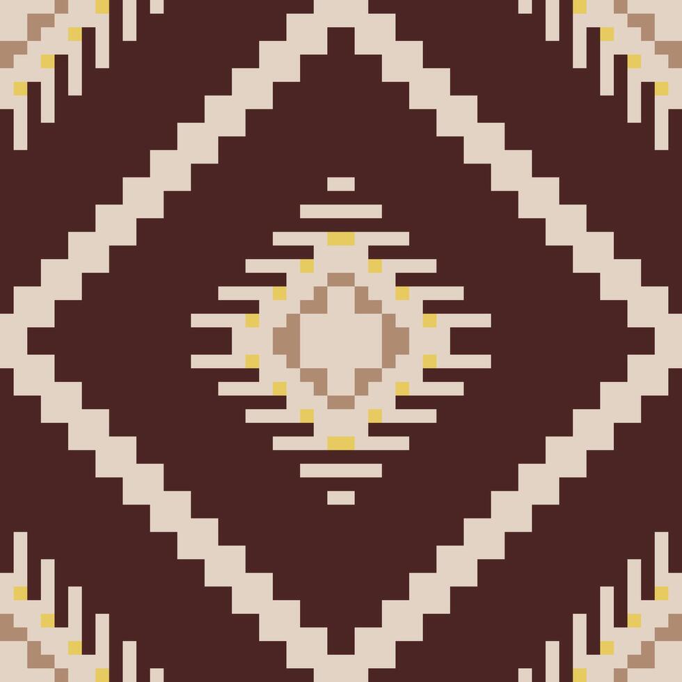 Baroque Colorful Abstract Geometric Patternfolk Embroidery, Aztec Geometric Ornament Print. Design for Carpet, Wallpaper, Clothing, Wrapping, Fabric vector