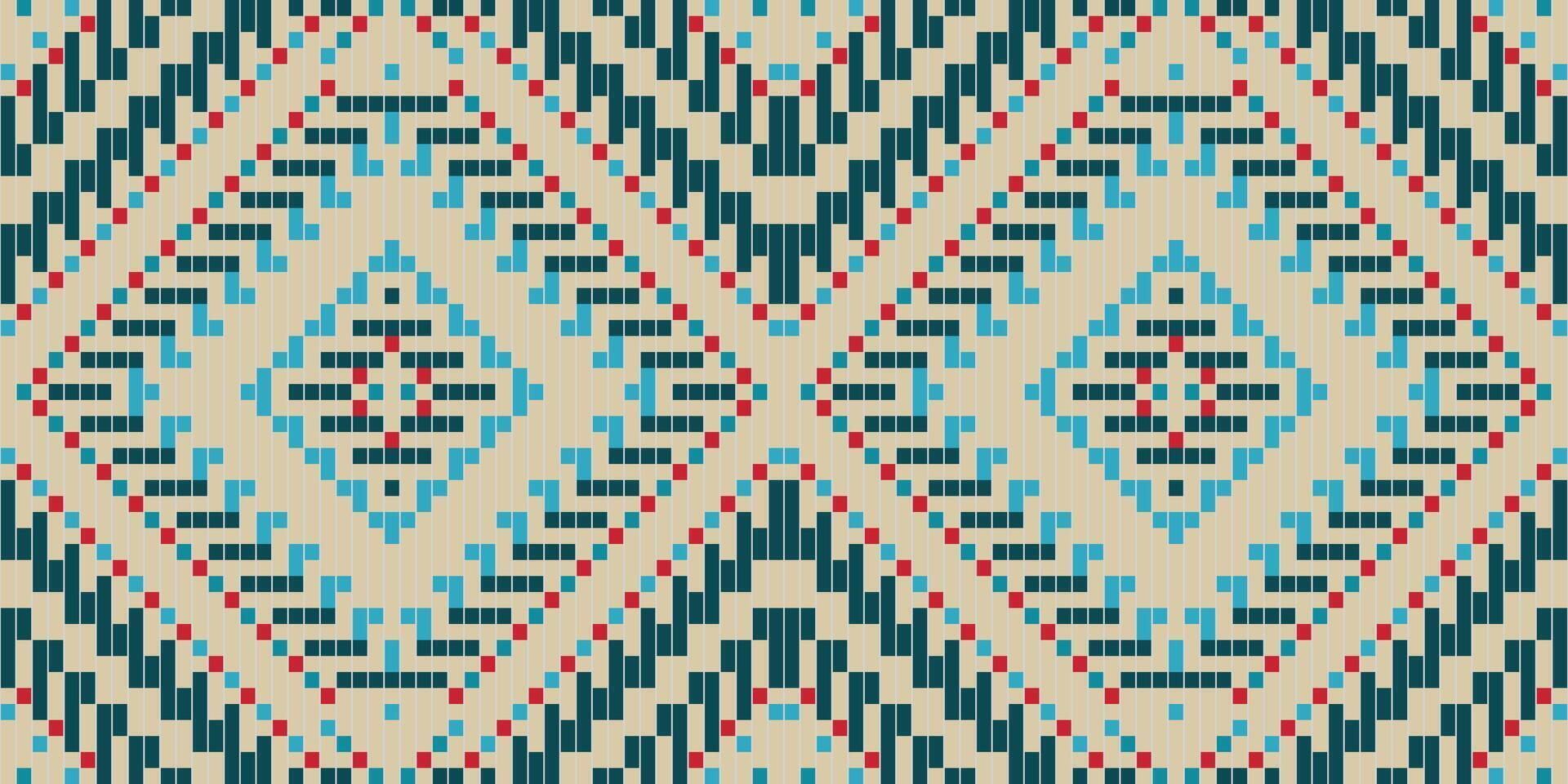Sarong Ethnic Design Pattern Drawingfolk Embroidery, Aztec Geometric Ornament Print. Design for Carpet, Wallpaper, Clothing, Wrapping, Fabric vector