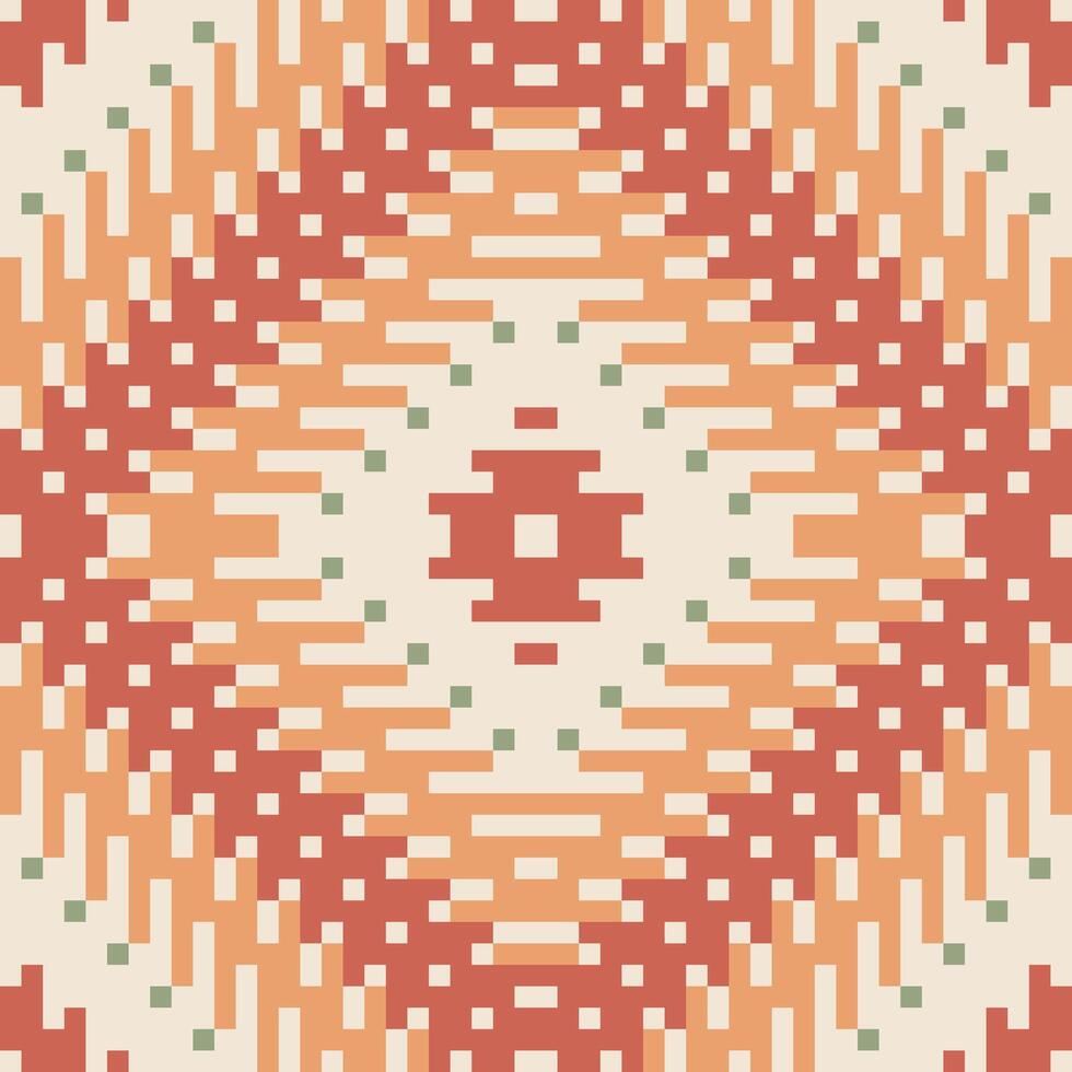 Sari Pattern Islamic Art Geometric Patternfolk Embroidery, Aztec Geometric Ornament Print. Design for Carpet, Wallpaper, Clothing, Wrapping, Fabric vector